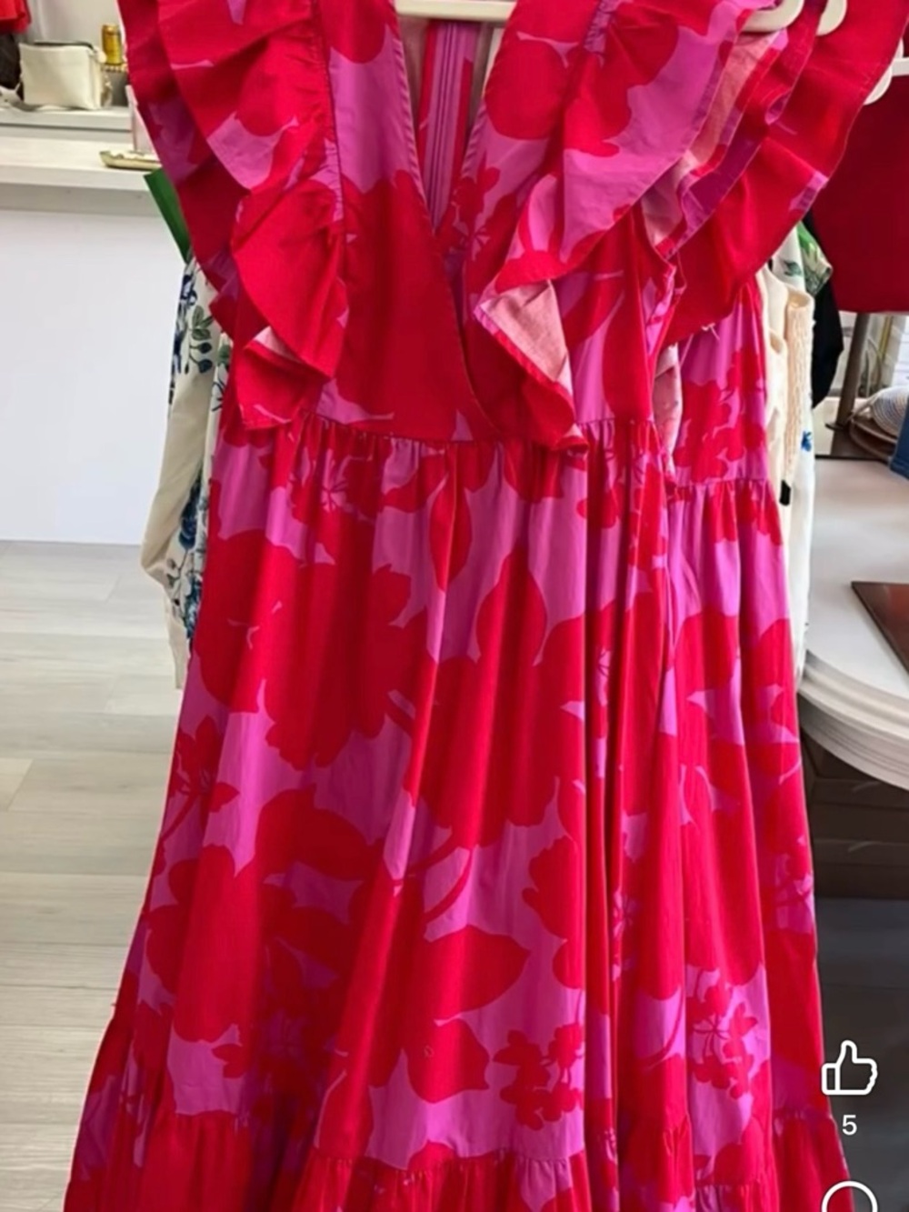 Never Wear TCEC Hot Pink & Fuchsia Floral Sundress